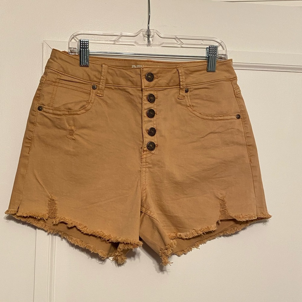 REWASH mustard yellow/gold jean shorts, size 5